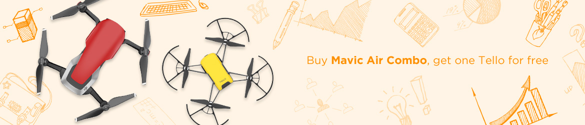Buy Mavic Air Fly More Combo and get free Tello from DJI Store Sofia