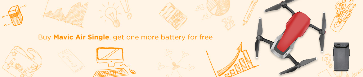 Buy Mavic Air and get free battery from DJI Store Sofia