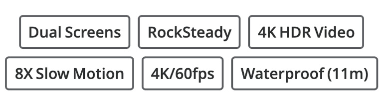 Specifications of Osmo Action