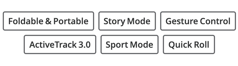 Specifications of Osmo Mobile 3