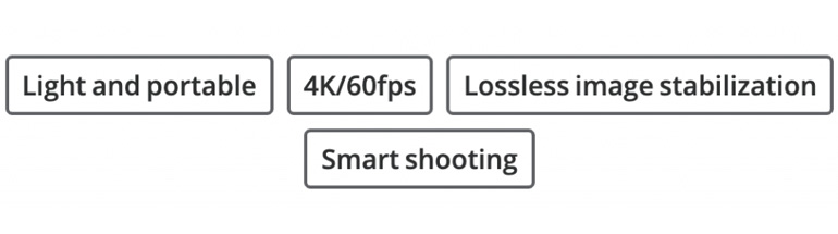 Specifications of Osmo Pocket